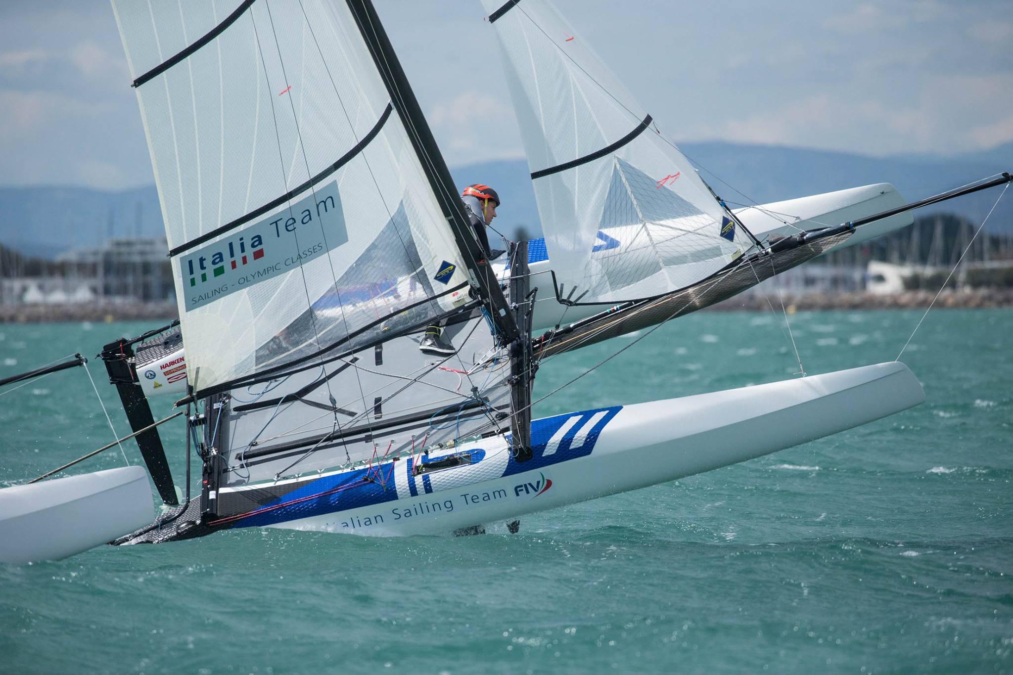 Nacra 17 - Entrainement samedi dans la tram